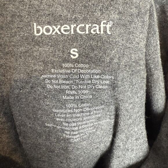 Oregon Ducks Hoodie Men's S Gray Green Cotton Long Sleeve Pullover Boxercraft - Picture 6 of 9